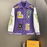 Louis Vuitton Jacket Red Cotton Silk Wool Spandex Fleece Embroidery