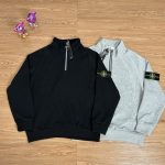 Stone Island Hoodie Ash Cotton Pure Exquisite Workmanship Street Style High-End