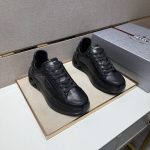 Prada Casual Shoes Color Cowhide Patch