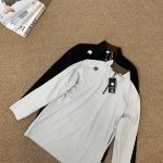 Descente Long-Sleeved Shirts Red Eva Fleece Fabric Spring Autumn
