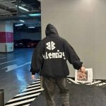 Balenciaga Hoodie Black Cotton Autumn Winter
