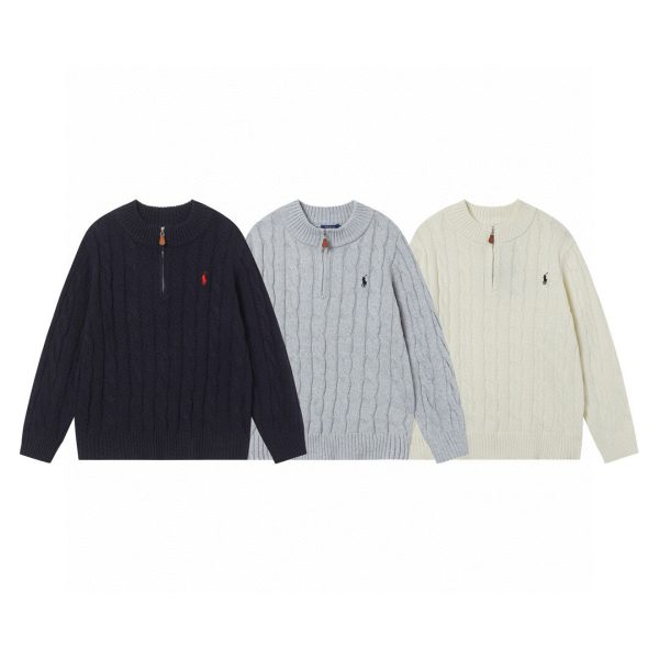 Ralph Lauren Sweater Red Cotton Pure Embroidery