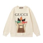 Gucci Hoodie Red Cotton Wool Winter