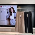 Fila Long Pants Ash Polyester Spandex Fiber Autumn Winter Drawstring Adjustment