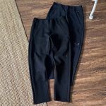 Lululemon Trousers Red Cotton Silk Silky Smooth Relaxed Fit Simple And Versatile Autumn Zippered Pocket