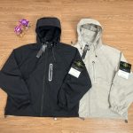 Stone Island Jacket Red Nylon Exquisite Workmanship Street Style