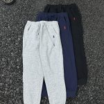Ralph Lauren Sweatpants Red Cotton Embroidery