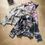 Stussy Jacket Pink Cotton Pure Twill Fabric Streetwear Leather Patch