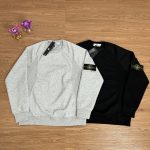 Stone Island Hoodie Ash Cotton Pure Exquisite Workmanship Street Style High-End