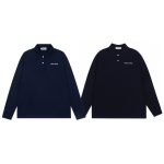 Prada Long-Sleeved Shirts Red Cotton Pearl Playful Style Sophistication Embroidery