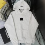 Fear Of God T-Shirts Ash Cotton Ribbed Fabric Flannel Streetwear