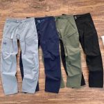 Archaeopteryx Cargo Pants Green Cotton Pure Spring Autumn