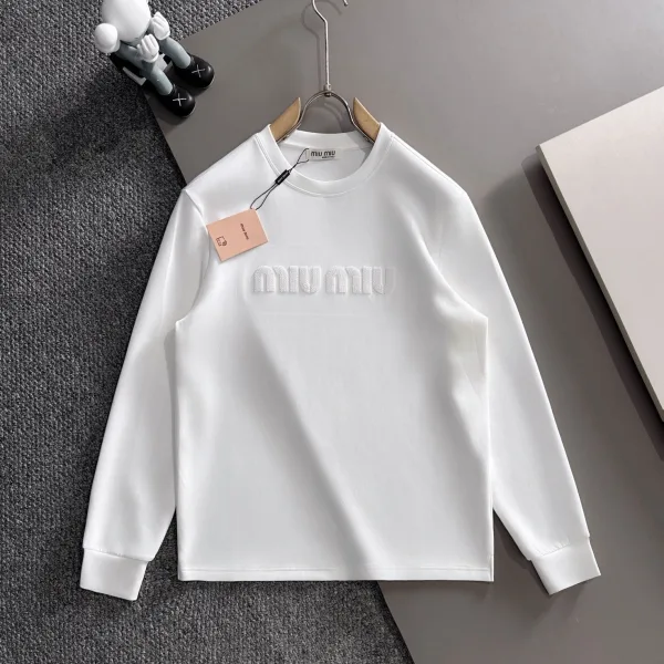 Miu Miu Cotton Long-Sleeved Shirts For Autumn