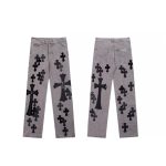 Chrome Hearts Trousers Ash Eva Denim Understated Exquisite Tailoring Patch