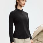 Fila Long Sleeves Red Autumn Slim Fit Waist-Cinching Design