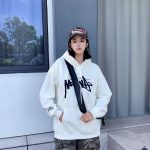 Stussy Hoodie Red Cotton Pure Xinjiang Fleece Autumn Early