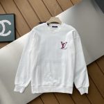 Louis Vuitton Hoodie Red Cotton Pure Exquisite Workmanship Embroidery