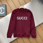 Gucci Hoodie Red Simple And Versatile Embroidery