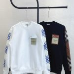 Burberry Sweatshirt Ash Cotton Twill Patch