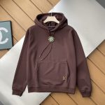 Louis Vuitton Hoodie Brown Eva Simple Design