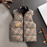 Burberry Down Jackets Red Goose Duck Nylon Premium Quality Zippered Pocket