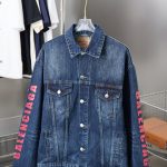 Balenciaga Outerwear Red Cotton Denim Winter