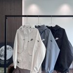 Nike Outerwear Red Relaxed Fit Soft And Smooth Side Pockets