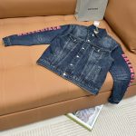 Balenciaga Outerwear Ash Cotton Bamboo Denim Autumn Winter
