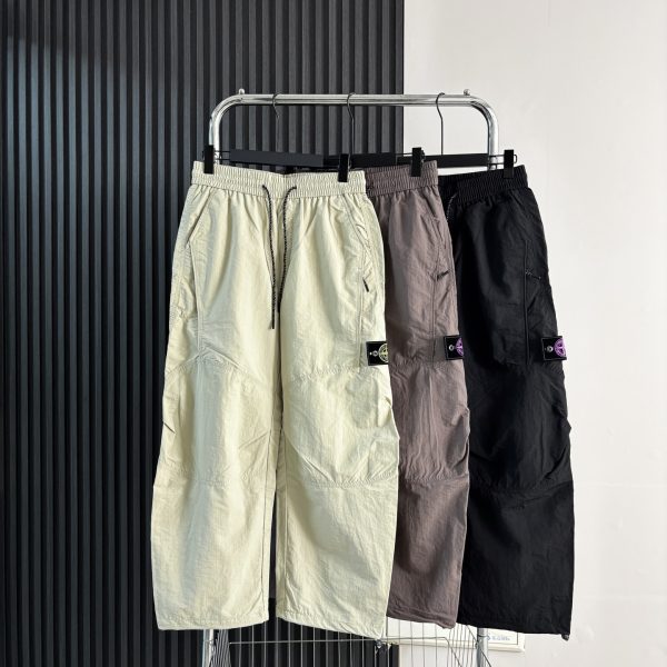 Stone Island Work Pants Purple Nylon
