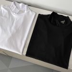 Prada Long-Sleeved Shirt Ash Cotton Cowhide
