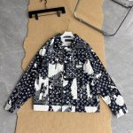 Louis Vuitton Jacket Red Denim Clean Lines Spring Autumn Winter Early