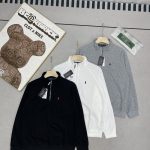 Ralph Lauren Long-Sleeved Sweatshirt Black Cotton Autumn Embroidery