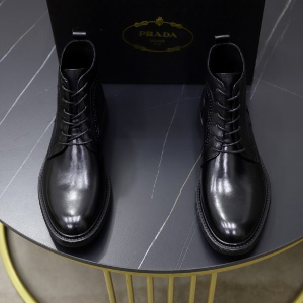 Prada Calfskin Ankle Boots