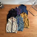 Patagonia Outerwear Yellow Wool Lambswool Fleece Mesh Fabric Breathable Elastic Stitching Color Blocking