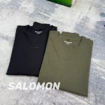 Salomon Long-Sleeved Shirts Red Quick-Drying Fabric