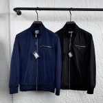 Prada Outerwear Red Gabardine Street Style Sophistication Spring Autumn