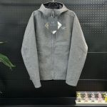 Archaeopteryx Outerwear Red Wool Polyester Softshell Fabric Woven Mature And Sophisticated Slim Fit