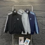 Adidas Coat Blue Cotton Pure