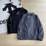 Descente Jeans Red Autumn Patch Zippered Pocket