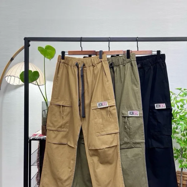Jordan Cargo Pants Red Cotton Pure