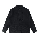 Louis Vuitton Outerwear Ash Jacquard Denim Side Pockets