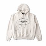 Prada Long-Sleeved Red Cotton Pure Soft And Smooth Autumn Embroidery