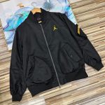 Jordan Outerwear Black Twill Exquisite Workmanship Autumn Early 3D Pocket Side Pockets