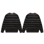 Acne Studios Sweater Red Wool Blend Mohair Denim Embroidery