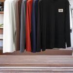 Prada Cotton Long-Sleeved T-Shirt For Fall