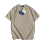 Louis Vuitton Short Sleeves Ash Eva Cotton Soft Silk Jacquard Summer Pattern