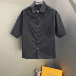 Loewe Long-Sleeved Red Mesh Embroidery Patch