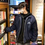 Adidas Jacket Ash Cotton Pure Polyester Fiber Street Style
