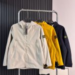 Stone Island Jacket Red Water-Repellent Fabric Autumn