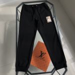 Burberry Sweatpants Black Cotton Pure Autumn Winter Embroidery